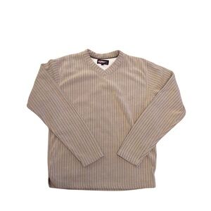 SALE 🔥2 for $35🔥 
Fahrenheit Men's Fleece Ribbed  Tan V-Neck Sweater